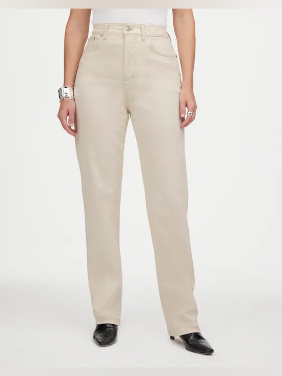 Madewell Denim - Madewell ‘Vintage Canvas’ Off White The Curvy ‘90s Straight Jean size 27 EUC